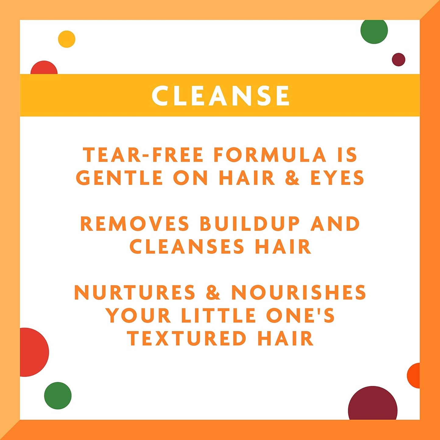 Cantu Care for Kids Nourishing Shampoo - Tear-Free Formula with Shea Butter | 8 fl oz (Pack of 3)