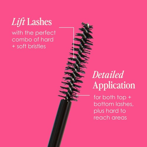 Grande Cosmetics GrandeMASCARA Conditioning Peptide Mascara - Extreme Volume & Length, Clump-Free Black, Lash-Friendly