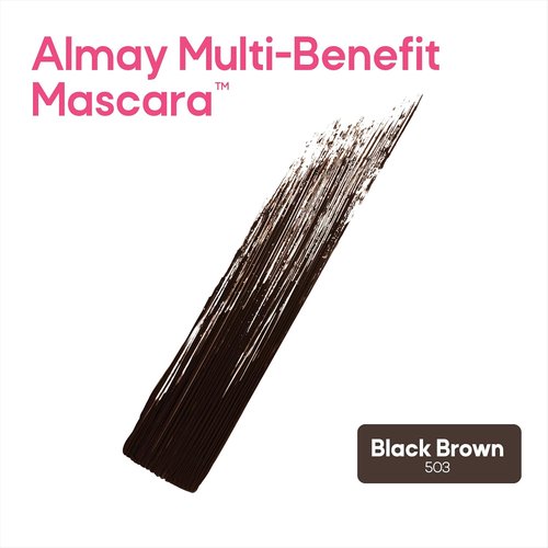 Almay Multi-Benefit Mascara & Eyeliner Duo - Versatile Black Brown for Stunning Eyes