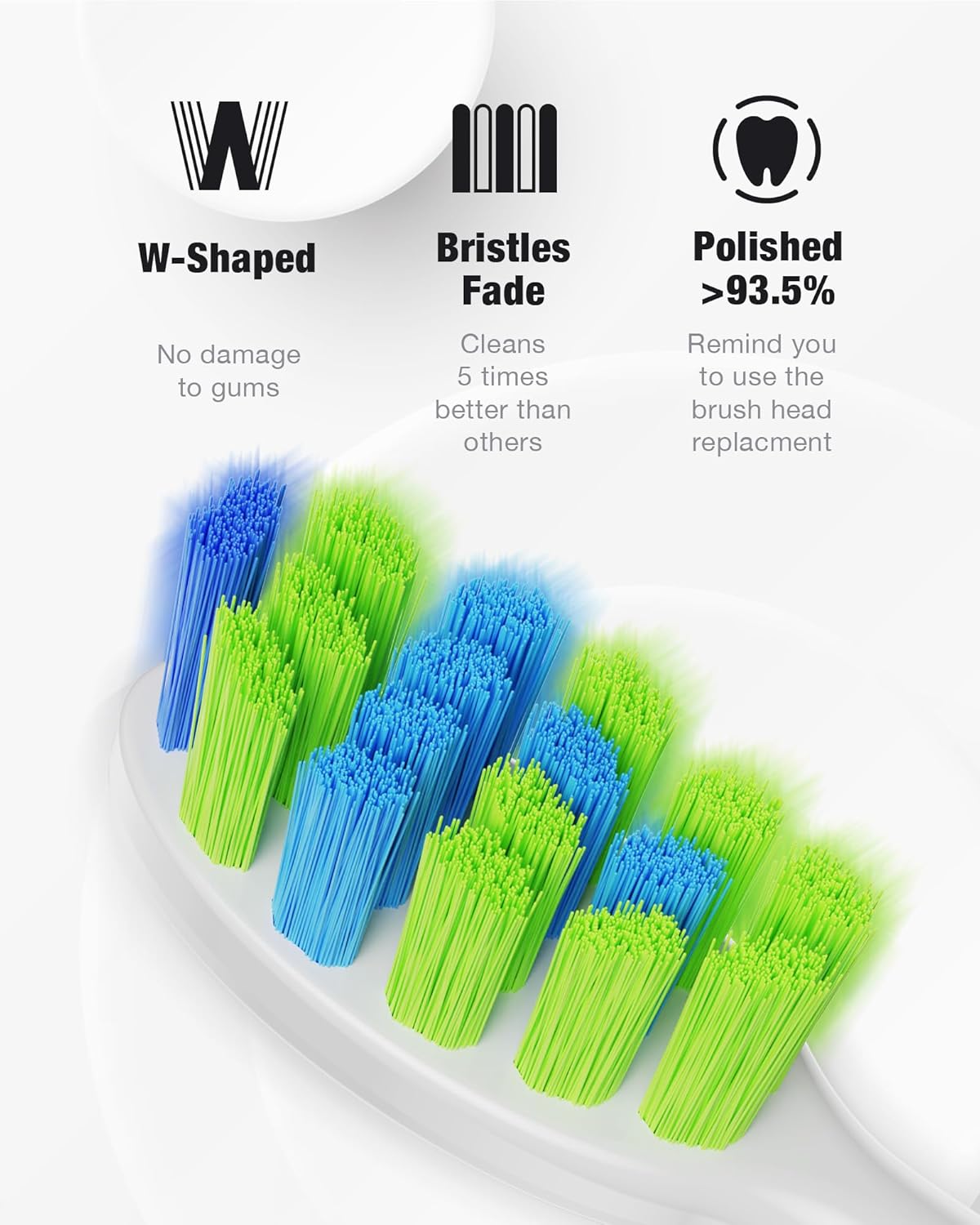 7AM2M Sonic Electric Toothbrush - 6 Brush Heads, 120-Day Battery, 5 Modes, Smart Timer | Pink