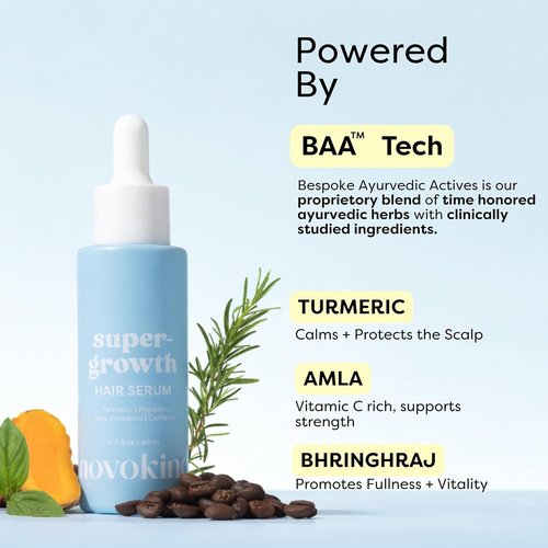 Hair Growth Serum by [Brand Name] - Water-Based Scalp Treatment with Caffeine & Peptides | Promotes Thicker, Fuller Hair for Men & Women - 2 fl oz