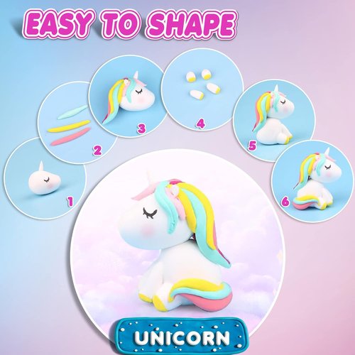 Magic Clay Air Dry Clay - 84 Vibrant Colors with Tools | Soft, Ultra-Light Modeling Clay for Kids Ages 3+