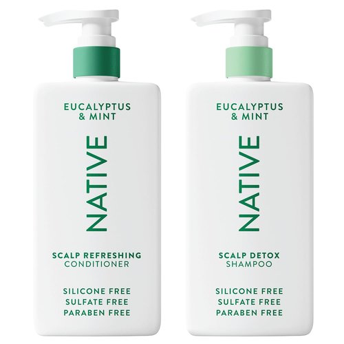 Native Scalp Detox Shampoo & Conditioner - Eucalyptus & Mint, Sulfate-Free | All Hair Types, 2-Pack