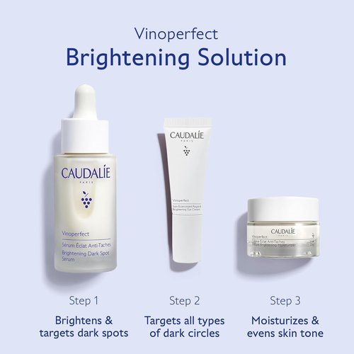Caudalie Dark Spot Brightening Trio - Vinoperfect Serum + 2 Travel-Size Skin Care Essentials