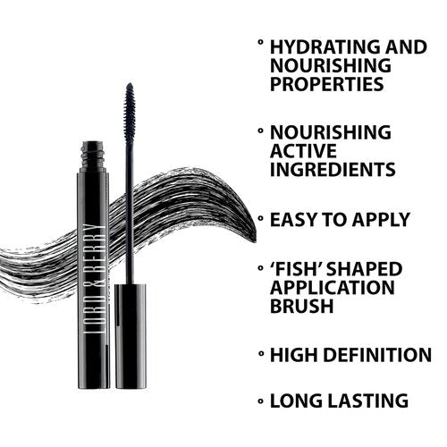 Lord & Berry Back In Black Liquid Mascara - Lightweight, Long-Lasting Volume & Length, 0.27 fl oz