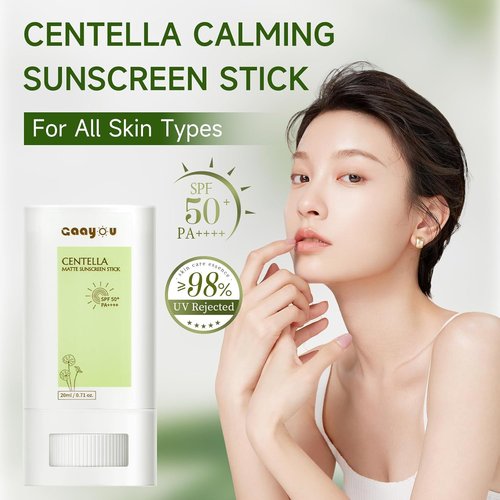 Centella Sunscreen Stick SPF 50 | Soothing Matte Formula for Face & Body - Non-Greasy, No White Cast