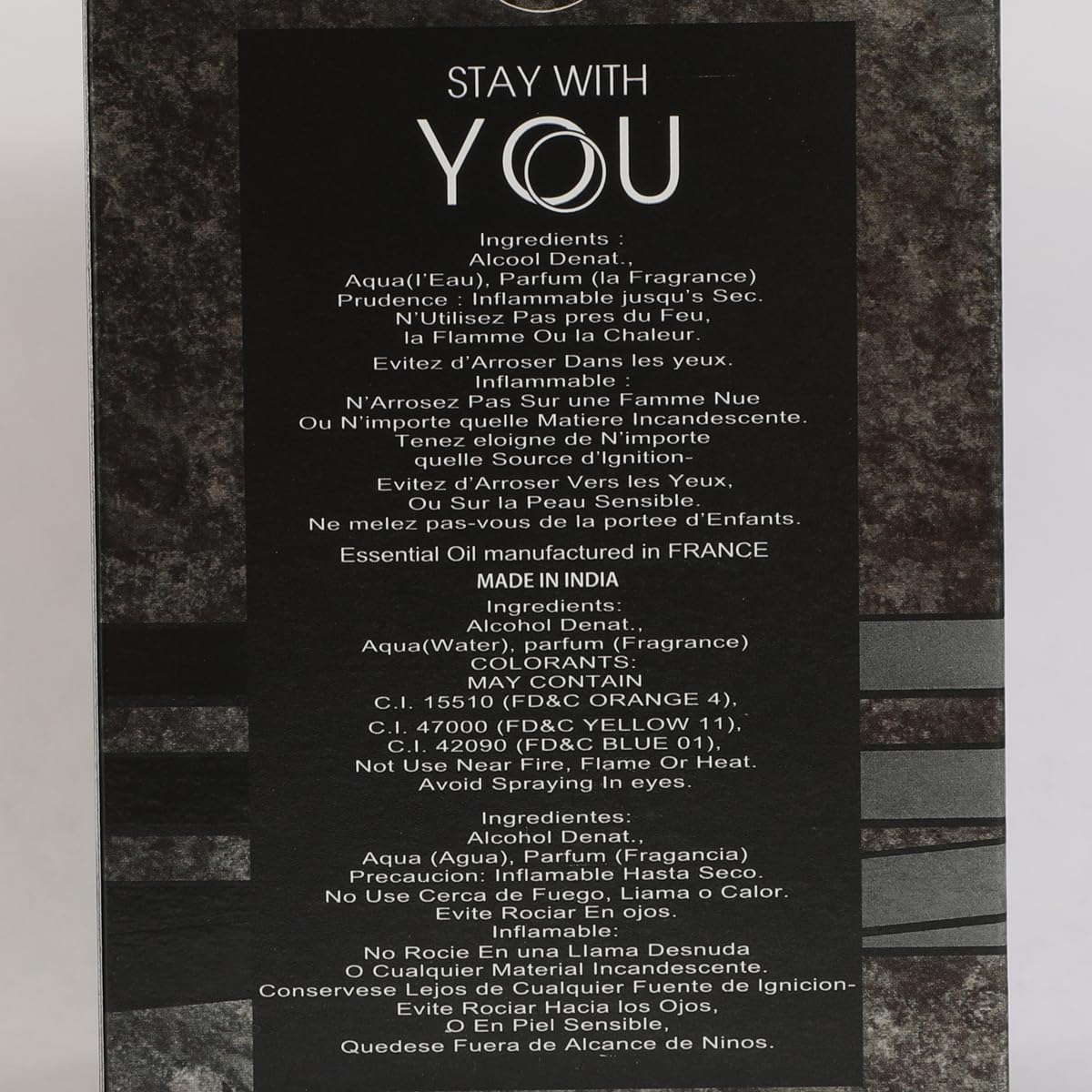 Stay With You Eau de Parfum for Men - Warm, Sweet & Smoky Cologne with Chestnut, Vanilla & Lavender - 3.4 Fl Oz / 100ml