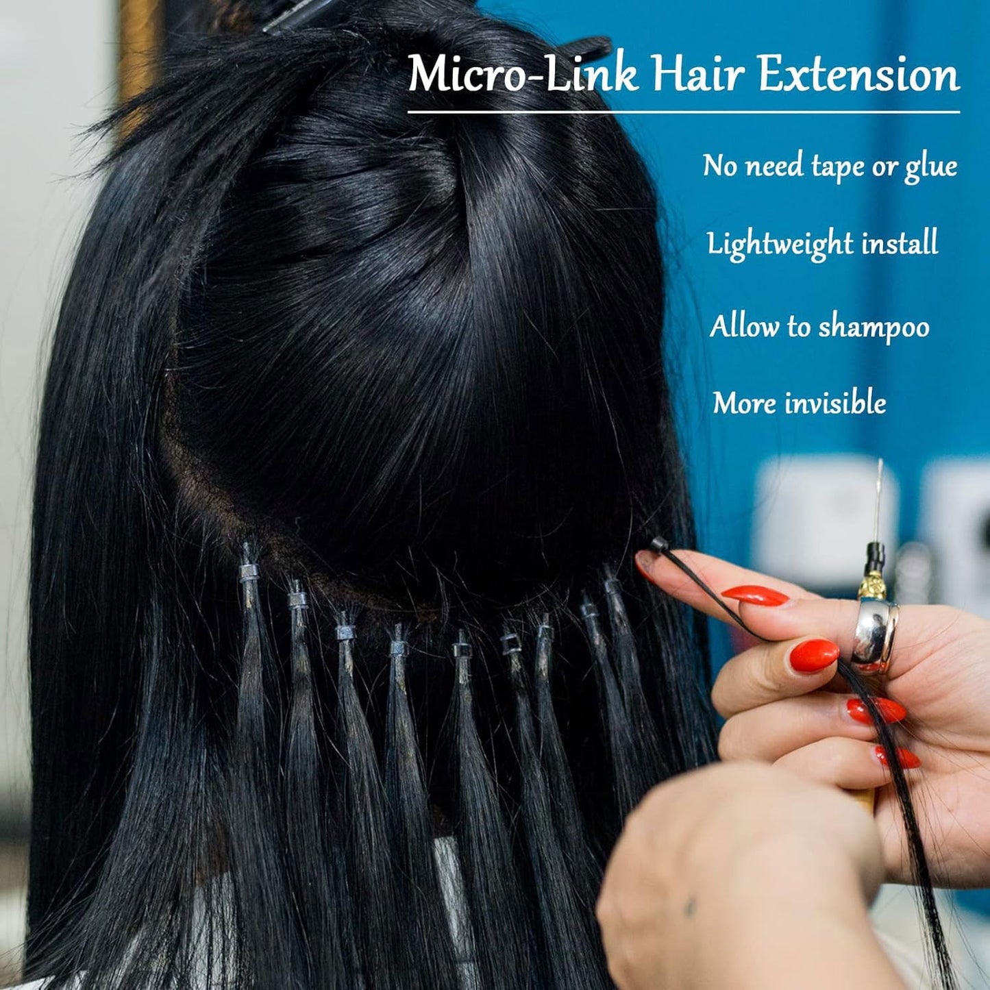 Hair Extension Beads, Microlink Beads, 5mm Silicon Beads for Hair Extensions,Silicone Lined Micro Links Rings Beads Hair Feather Extensions (Dark Brown, 1000pcs)