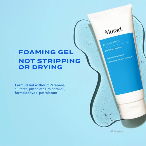 Murad Acne Control Cleanser - Salicylic Acid & Green Tea for Deep Pore Cleansing & Oil Control