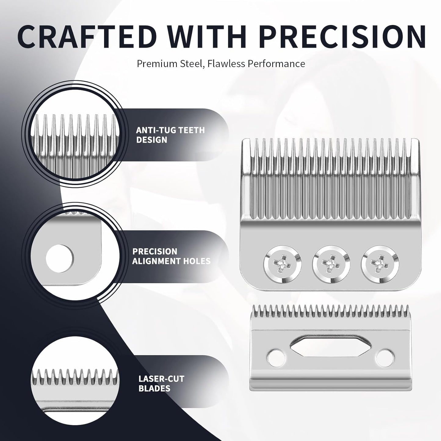 Wahl Professional 3 Hole Replacement Clipper Blade - Compatible with Designer & Senior Models | 1 Pack