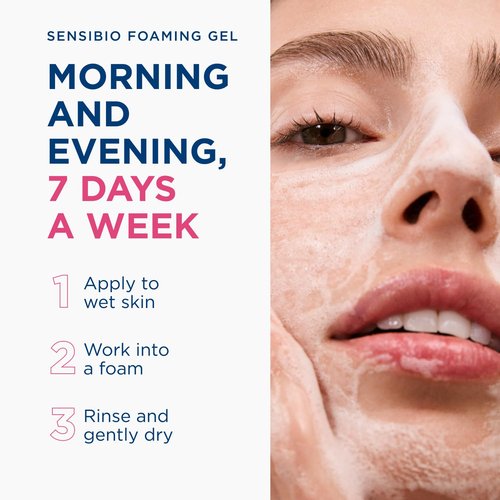 Bioderma Sensibio Foaming Gel - Gentle Face Cleanser for Sensitive Skin | 16.9 Fl Oz, Unscented