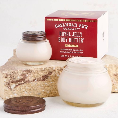 Savannah Bee Company Ultra-Rich Royal Jelly Body Butter - Deeply Moisturizes & Revitalizes Skin | Blackberry & Vanilla Scent (6.7 Oz & 1.65 Oz)