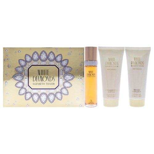 Elizabeth Taylor White Diamonds Perfume Gift Set - 3 Count Elegant Fragrance Collection