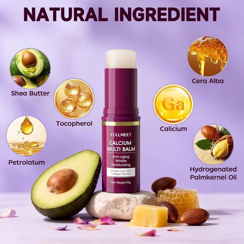 Calcium Volume Multi Balm - Collagen Moisturizing Stick for Anti-Aging Skin Care | 10g