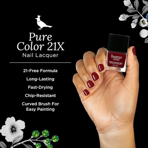 butter LONDON Nail Lacquer Polish - Fast-Drying, Long-Lasting Gel Finish | Vegan & Cruelty-Free
