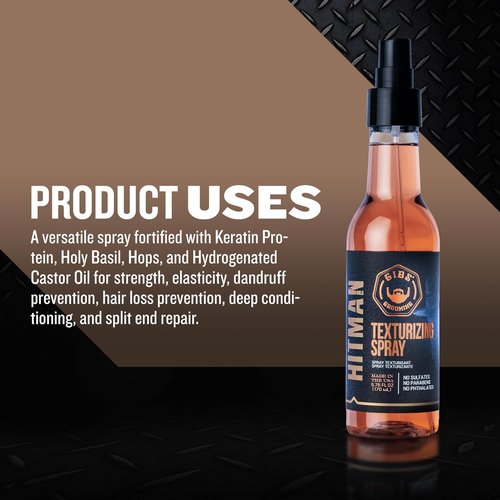 GIBS Grooming Hitman Texturizing Spray - Lightweight Hold & Volume | 5 Fl Oz