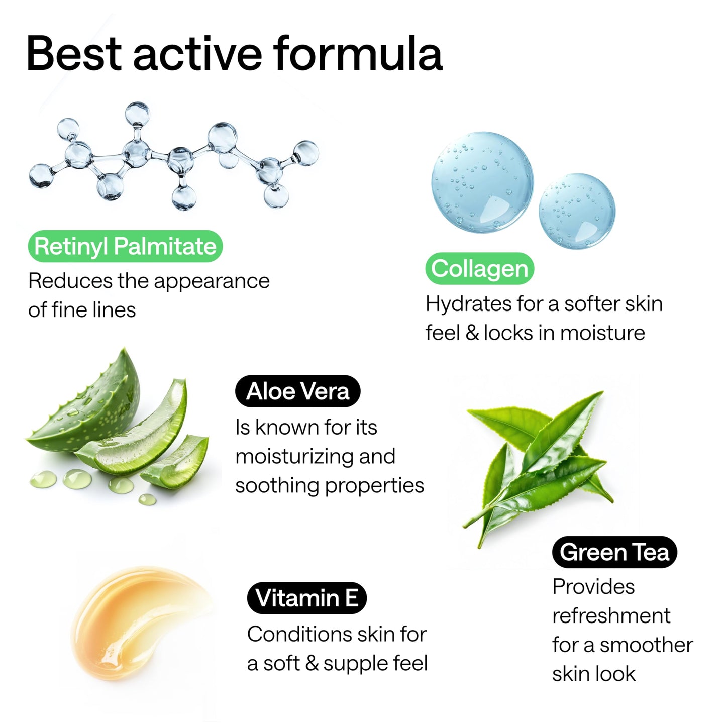 Under Eye Patches for Dark Circles, Puffiness 5 PAIRS - Dark Circles Under Eye Treatment - Under Eye Mask Gel - Under Eye Gel Patches for Puffy Eyes - Green Tea, Collagen Eye Patches - Under Eye Pads