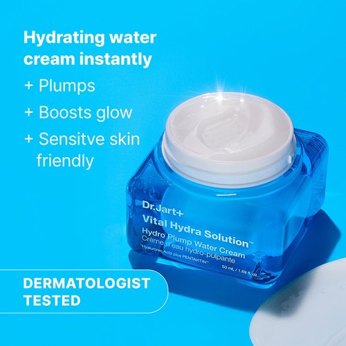 Dr.Jart+ Vital Hydra Solution Water Cream - Hydrating Korean Face Moisturizer with Hyaluronic Acid | 1.69 Fl Oz