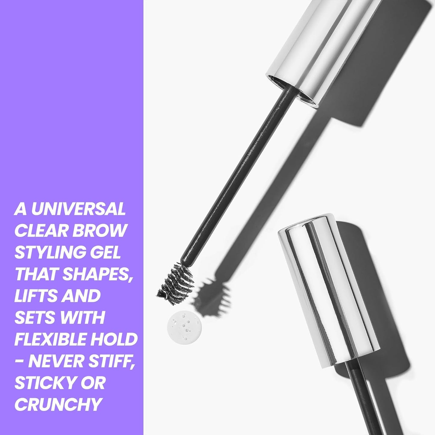 Wonderskin Brow Styler Gel - Long-Lasting, Lightweight & Volumizing Clear Eyebrow Gel