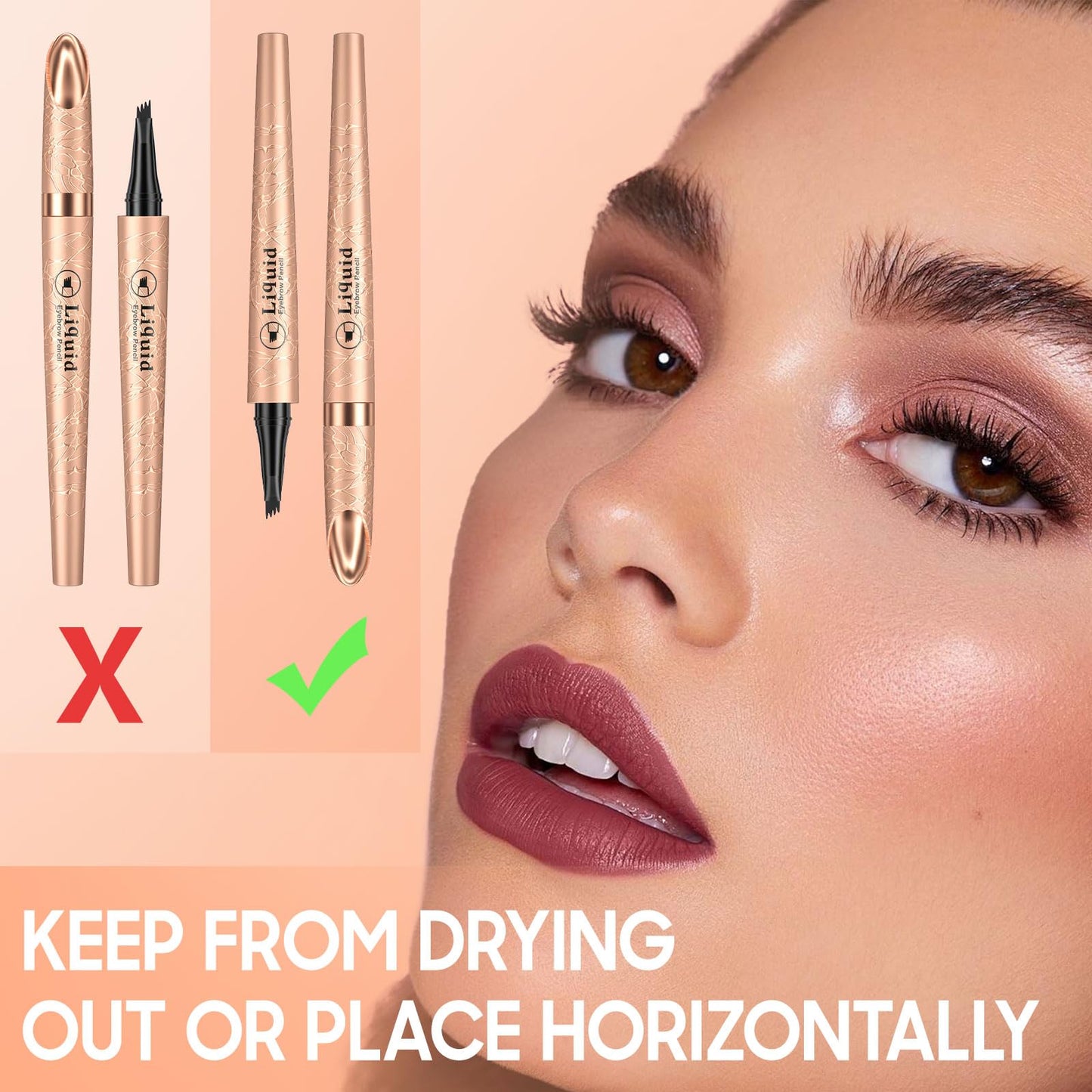 2024 New Magic 4-Tip Eyebrow Pencil - Upgraded 3D Long-Lasting Waterproof Microblading Eye brow Pencil Contouring Pen, Creating Natural Looking Brows Effortlessly (Gray,03#)