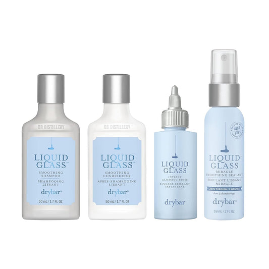 Drybar Glossy Gang On-The-Go Kit - Essential Hair Care Set for Shine & Smoothness