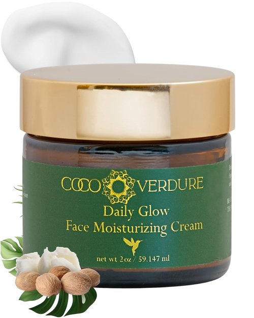 Regine Switzerland Daily Glow Face Moisturizing Cream - Ultra Hydrating with Vitamin E & Jojoba Oil | 2oz for Dry, Sensitive Skin