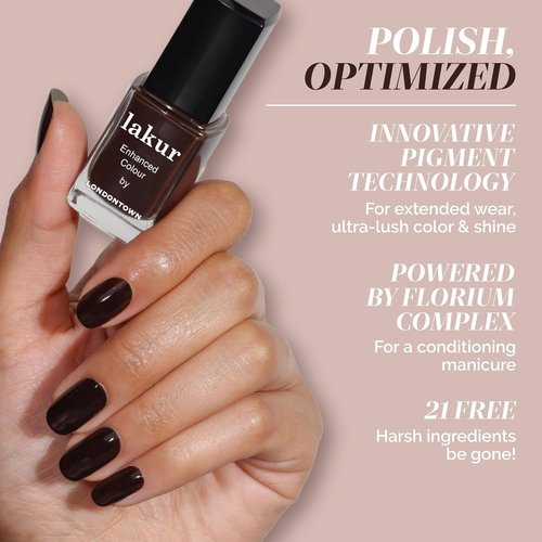 LONDONTOWN Earth Tones Nail Polish Set - Natural Shades for Effortless Elegance | 4-Pack