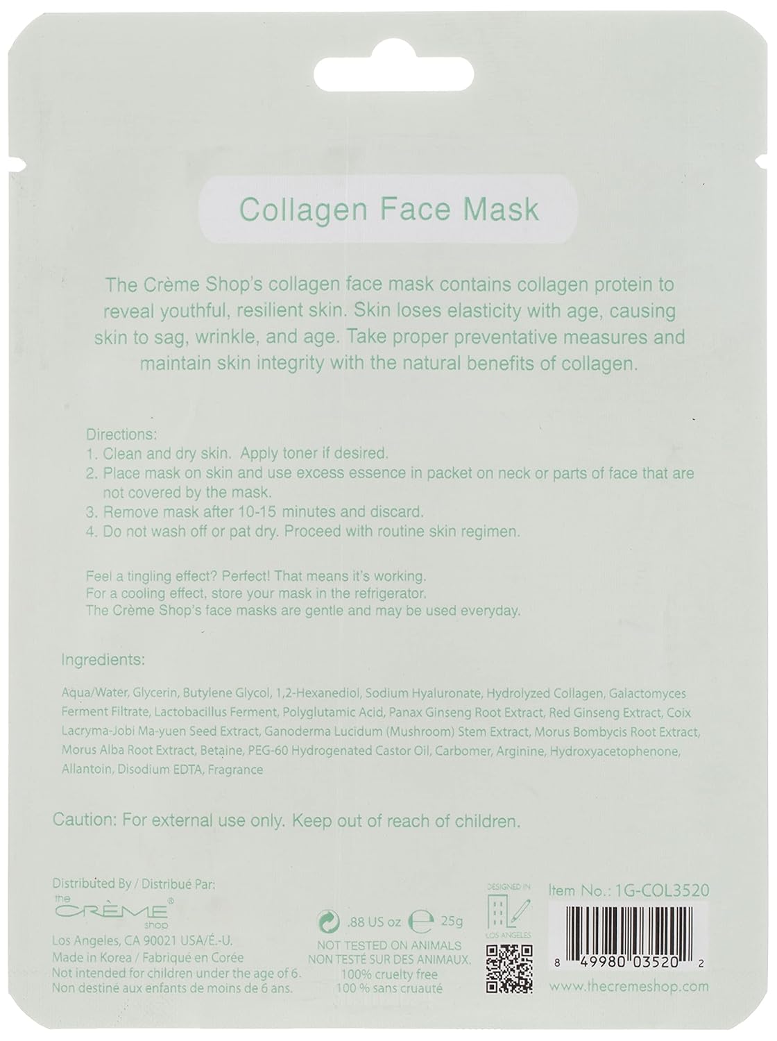 Skiennix Collagen Face Mask - Pro Youth Remedy for Radiant Skin | Single Use