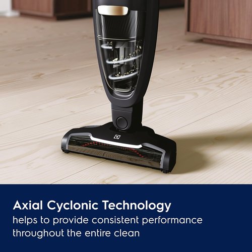 Electrolux WellQ7 Cordless 2-in-1 Vacuum - High Suction Power & 5-Step Filtration | 50-Minute Run Time, Granite Gray