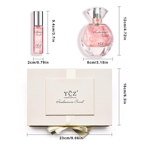 Ycz Quicksand Perfume Luxury Women's Perfume Gift Set, 2.19oz (65ml) Eau De Parfum – Long-Lasting Oriental Fragrance with Grapefruit, Citrus & Blackcurrant, Elegant Bottle Design, is Women Unique Gift