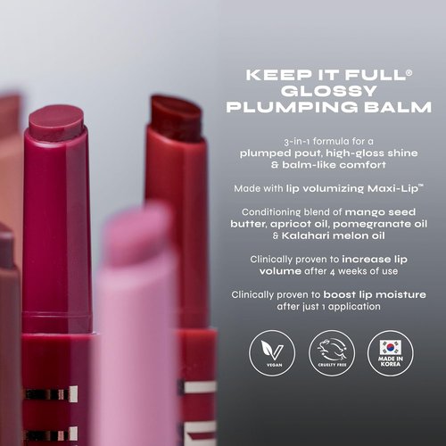 Milani Lip Plumper - Glossy Plumping Balm with Peptides for Hydrated, Voluminous Lips - 110 Ballet