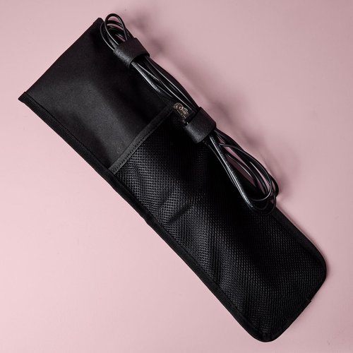 Beachwaver Co. Storage Pouch - Pink Catwalk | Heat-Resistant Travel Bag for Curling Irons & Flat Irons