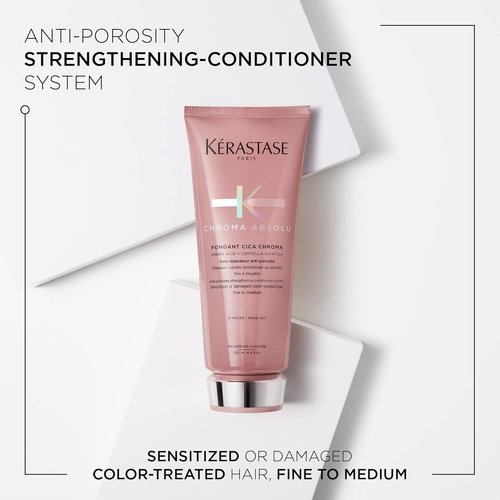 Kerastase Chroma Absolu Cica Conditioner - Strengthens Sensitive or Damaged Hair | Anti-Porosity, Color Vibrancy
