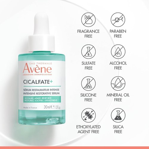 Avène Cicalfate+ Intensive Restorative Serum - Strengthens Skin Barrier with Pro-Vitamin B5 | Fragrance-Free, Dermatologist-Tested