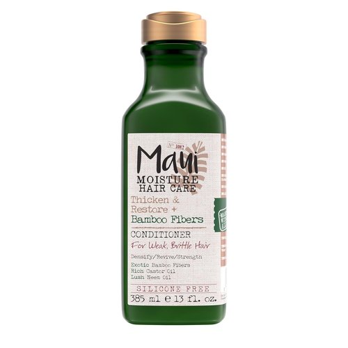 Maui Moisture Strengthening Conditioner - Thicken & Restore Bamboo Fibers for Soft, Natural Hair | 13 fl oz