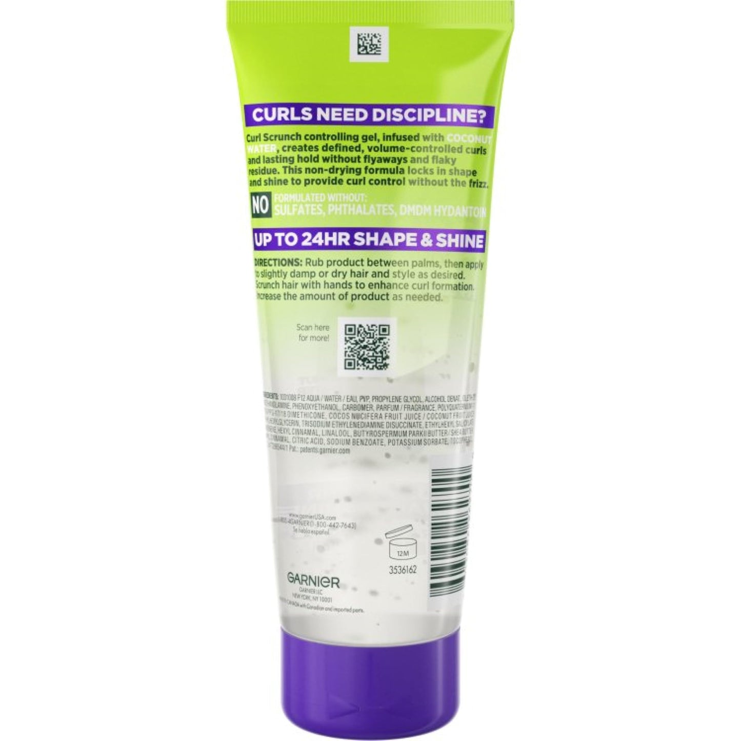 Garnier Fructis Style Curl Scrunch Controlling Gel 6.8 oz (Pack of 6)