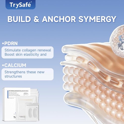 PDRN & Calcium Micro Eye Patches by Regine Switzerland - Reduce Puffiness, Dark Circles & Wrinkles | Infused with Hyaluronic Acid, Kojic Acid & Peptides