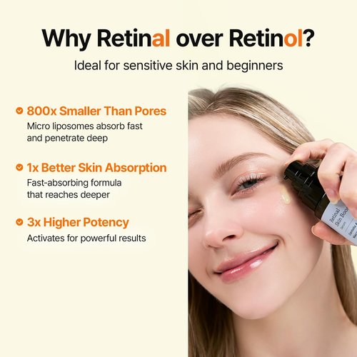 MEDITHERAPY Retinal Skin Booster Serum - Anti-Aging Facial Serum with Retinaldehyde & Niacinamide | Hydrating for All Skin Types, 5.07 fl oz