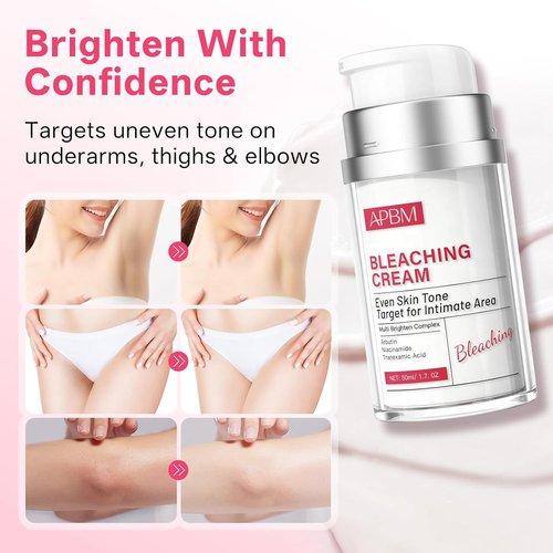 APBM Skin Lightening Cream - Even Skin Tone for Intimate Areas with Niacinamide & Vitamin C | 1.7 fl. oz.