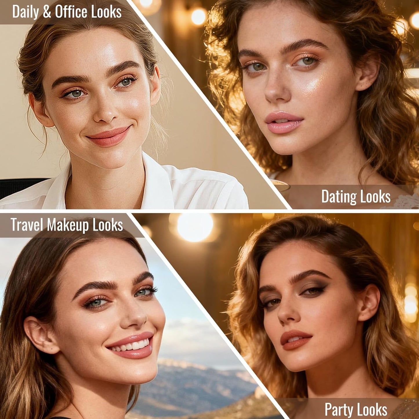 Skiennix Neutral Nude Matte Mini Eyeshadow Palette - 6 Highly Pigmented Shades for Travel | Long-Lasting Vegan Formula