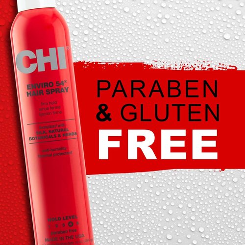 CHI Enviro 54 Hairspray - Firm Hold Lightweight Spray for Secure Hairstyles | 10 Oz, Sulfate-Free