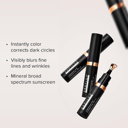 DRMTLGY Luminous Eye Corrector SPF 41 - Hydrating Tinted Cream for Dark Circles - Fair, 0.25 fl oz / 7 mL