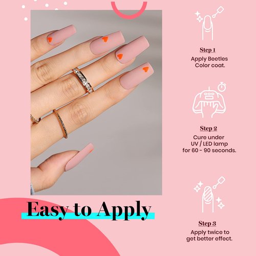 Beetles Natural Gel Polish, Taupe Gel Nail Polish Neutral Soak Off Uv LED Nail Lamp All Season Manicure Gift for Women