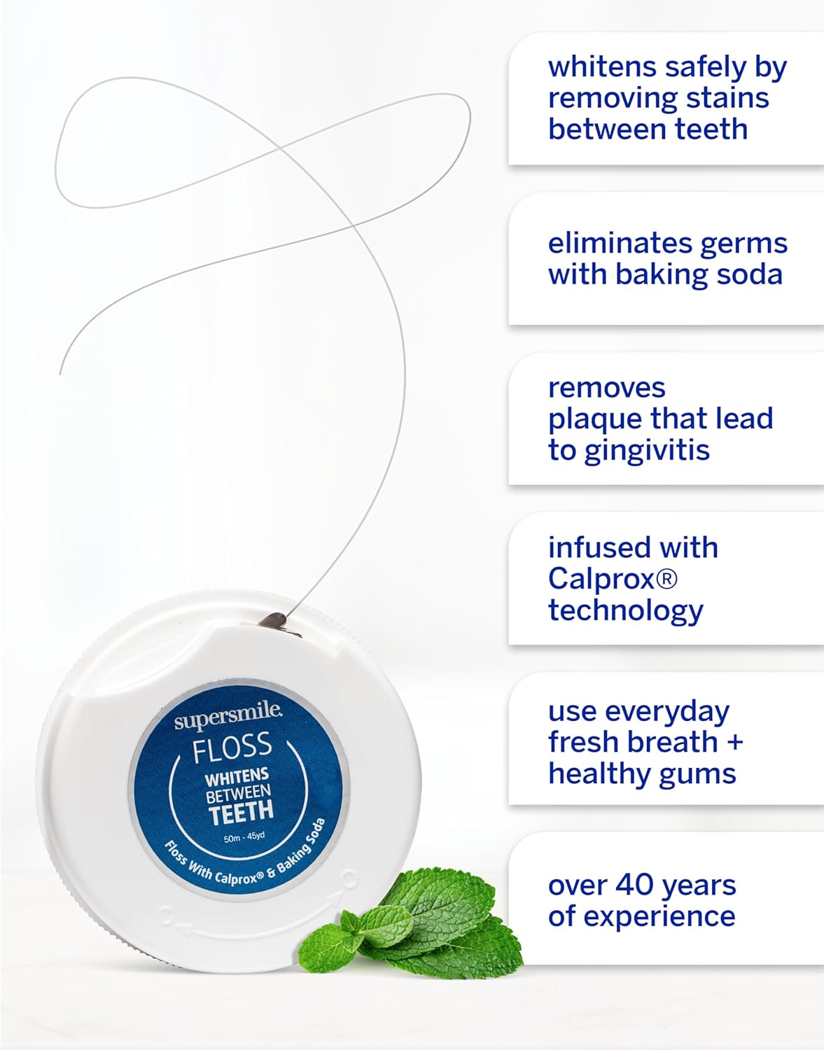 Supersmile Professional Whitening Dental Floss - Brighten Your Smile, 1 Count