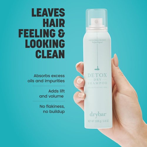 Drybar Detox Dry Shampoo Spray - Absorbs Oil & Adds Volume | For All Hair Types, 4.5 oz