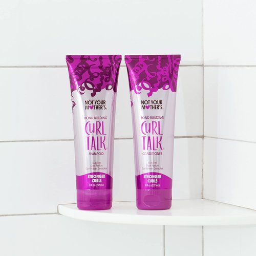 Not Your Mother's Curl Talk Shampoo & Conditioner Set - Bond Building for Curly Hair - 8 fl oz (2-Pack)