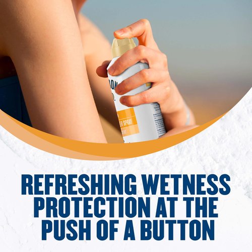 Gold Bond No Mess Clear Invisible Body Powder Spray, 7 oz., Absorbs Odor-Causing Sweat, Whole Body Deodorant Spray