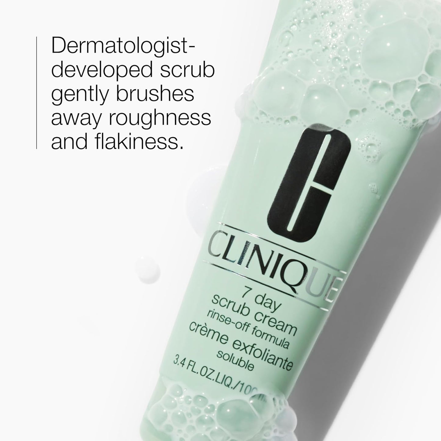 Clinique 7 Day Daily Gentle Face Exfoliator - Lightweight Scrub Cream for All Skin Types | Exfoliating & Refining
