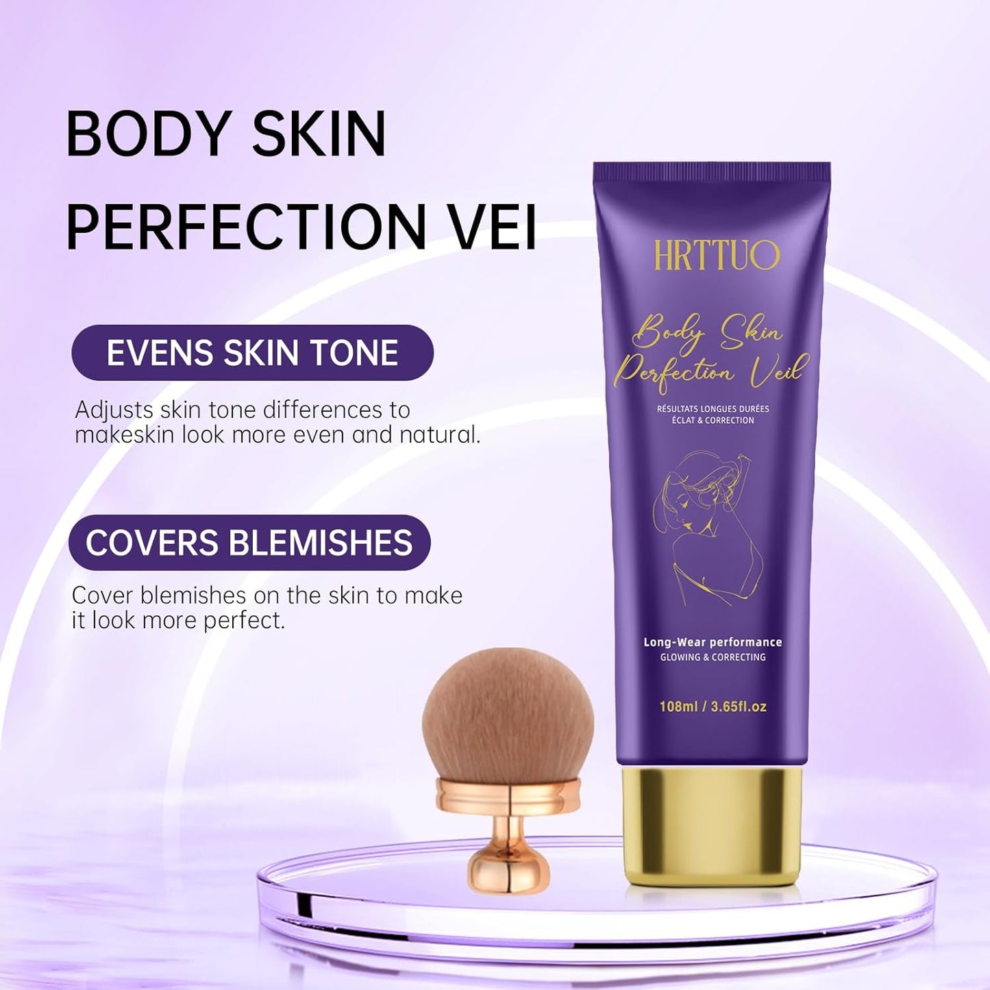 Skiennix Body Makeup - Waterproof Leg & Body Concealer for Tattoo & Scar Cover Up | All Skin Tones, Natural Radiance
