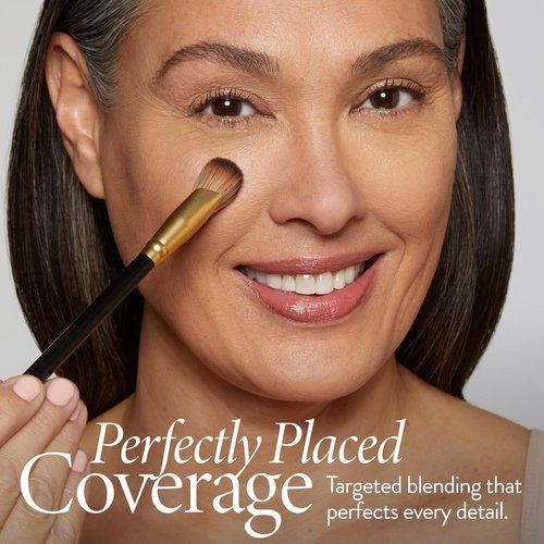 Laura Geller New York Angled Precision Concealer Brush - Professional Makeup Tool - Cruelty-Free